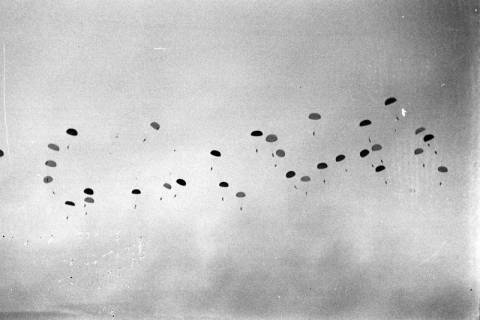ARH NL Dierssen 1209/0003, 1000 Fallschirmjäger (alliierte Manöver), Nienburg/Weser, 1952