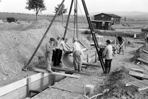 ARH NL Dierssen 1213/0021, Bau der Kanalisation in der Seebohmstraße, Springe, 1952