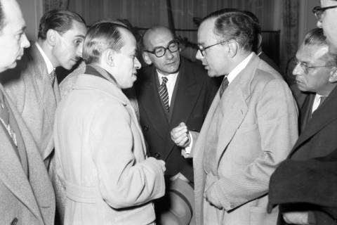 ARH NL Dierssen 1270/0005, Besuch des spanischen Landwirtschaftsministers Rafael Cavestany y de Anduaga, Hannover, 1953