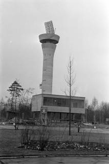 ARH NL Dierssen 1354/0025, Radar-Turm am Flughafen, Hannover, 1956
