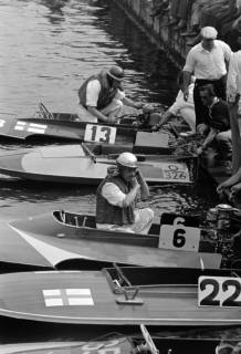 ARH NL Dierssen 1392/0019, Motorboot-Rennen auf dem Maschsee, Hannover, 1957