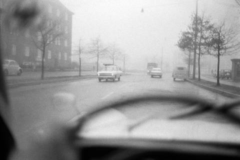 ARH NL Dierssen 1417/0027, Verkehrsaufnahme im Nebel, Hannover, 1963