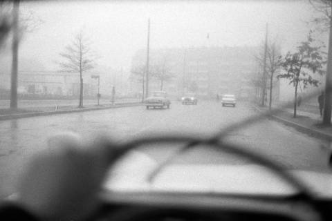 ARH NL Dierssen 1417/0028, Verkehrsaufnahme im Nebel, Hannover, 1963