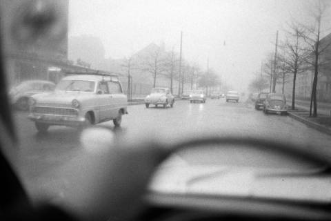 ARH NL Dierssen 1417/0029, Verkehrsaufnahme im Nebel, Hannover, 1963