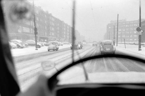 ARH NL Dierssen 1418/0001, Verkehrsaufnahme im Nebel, Hannover, 1963