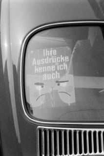 ARH NL Dierssen 1545/0007, Autoschild "Ihre Ausdrücke kenne ich auch", 1966