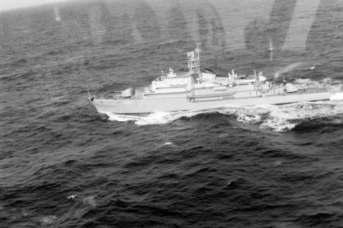 ARH NL Dierssen 1548/0003, Bergungsarbeiten nach dem Untergang des U-Bootes "U Hai", Nordsee, 1966