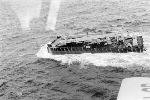 ARH NL Dierssen 1548/0011, Bergungsarbeiten nach dem Untergang des U-Bootes "U Hai", Nordsee, 1966