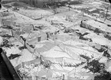 ARH NL Dierssen G 183, Blick vom Feuerwehrturm auf Wäsche (An der Bleiche), Springe, 1949