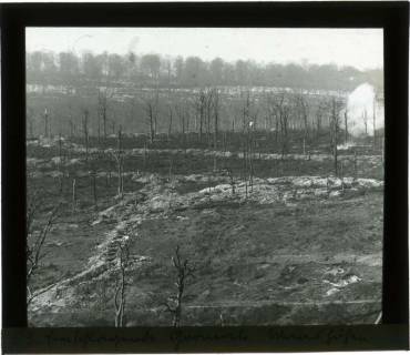 ARH NL Kageler 100, 1. Weltkrieg, einschlagende Granate, Maashöhen, Frankreich, zwischen 1914/1918