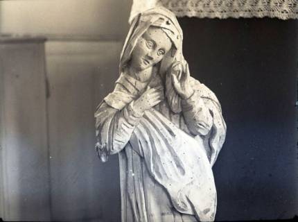 ARH NL Kageler 2120, Holzschnitzfigur in der Kapelle, Godshorn, 1940