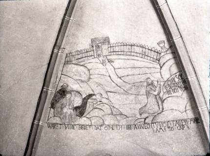 ARH NL Kageler 2142, Gotisches Deckengemälde von Gethsemane, Hohenbostel, 1940