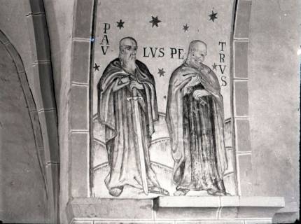 ARH NL Kageler 2143, Wandgemälde von Paulus und Petrus, Hohenbostel, 1940