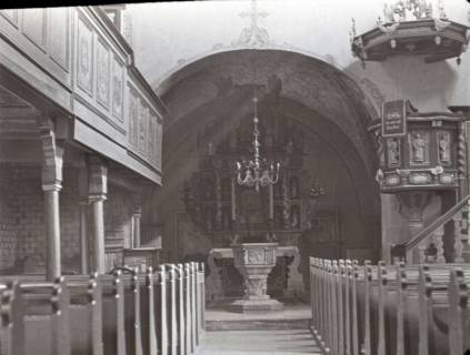 ARH NL Kageler 2259, Chor und Altar der St. Vitus Kirche, Wilkenburg, 1940