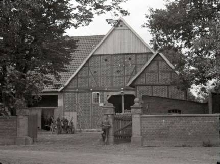 ARH NL Kageler 2725, Niedersächsisches Bauernhaus mit Anbauten, Almhorst, 1940