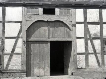 ARH NL Kageler 2813, Sinnbilder (Sechsstern) an einem Bauernhaustor, Wennigsen, 1940
