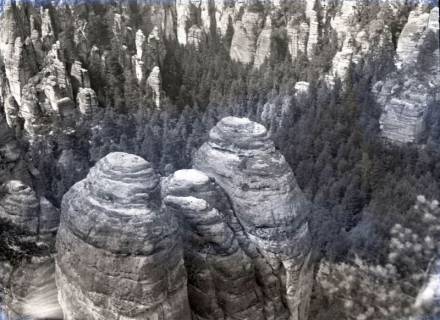 ARH NL Kageler 3214, Felsformationen bei der Bastei in der Sächsischen Schweiz, ohne Datum