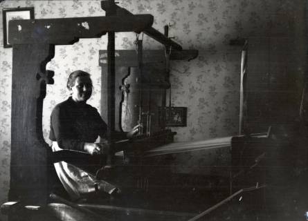 ARH NL Kageler 3261, Frau Kageler(?) am Webstuhl, Bothmer, ohne Datum