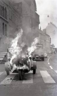 ARH NL Koberg 11634, Brennendes Auto, Hannover, 1962