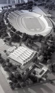 ARH NL Koberg 11805, Modell vom Niedersachsenstadion, Hannover, 1962