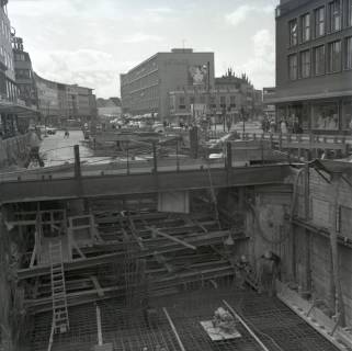 ARH NL Koberg 11836, U-Bahn-Bau in der Karmarschstraße, Hannover, 1969