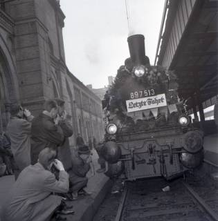 ARH NL Koberg 11854, Letzte Fahrt einer Dampflok auf den Hauptbahnhof Hannover, 1964