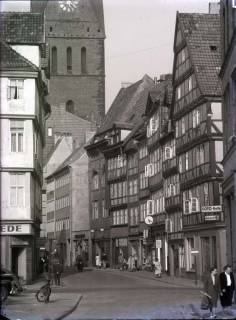 ARH NL Koberg 203, Holzmarkt, Kramerstraße und Marktkirche, Hannover, wohl 1956