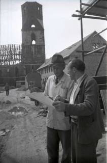 ARH NL Koberg 214, Bauarbeiten rund um die Kreuzkirche, Hannover, 1949
