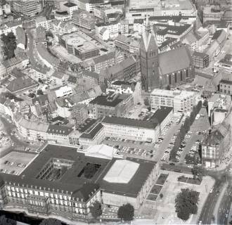 ARH NL Koberg 2675, Leineschloss und Marktkirche, Hannover, 1971