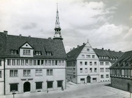 ARH NL Koberg 3012, Altstadtsanierung, Blick vom Ballhof auf Kreuzkirche, Hannover, 1938