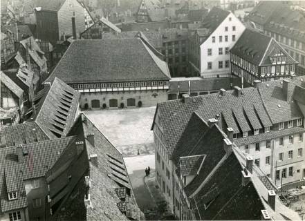 ARH NL Koberg 3017, Erneuerung des Ballhofs, Blick von der Kreuzkirche, Hannover, 1938