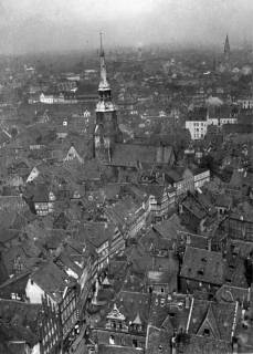 ARH NL Koberg 3028, Blick vom Turm der Marktkirche auf die Kreuzkirche, Hannover, 1936