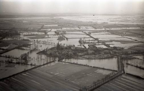 ARH NL Koberg 3511, Hochwasser der Elbe, Jork, 1962