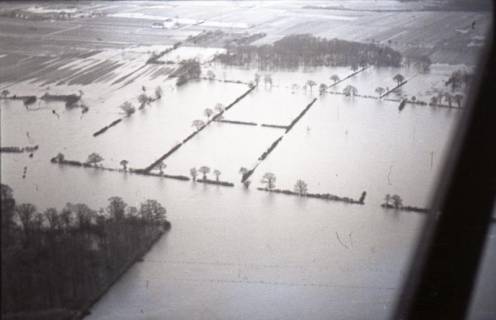 ARH NL Koberg 3907, Hochwasser der Aller, zwischen Rethem und Aller-Leine-Mündung, 1962