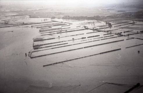 ARH NL Koberg 3911, Hochwasser der Aller, zwischen Rethem und Aller-Leine-Mündung, 1962
