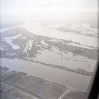 ARH NL Koberg 3917, Hochwasser der Weser, bei Brake (Unterweser), 1962