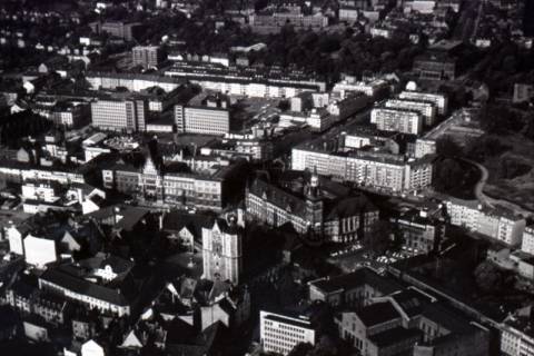 ARH NL Koberg 4083, Altstadt mit Domkirche St. Blasii, Burgplatz, Burg Dankwarderode und Rathaus, Braunschweig, 1961