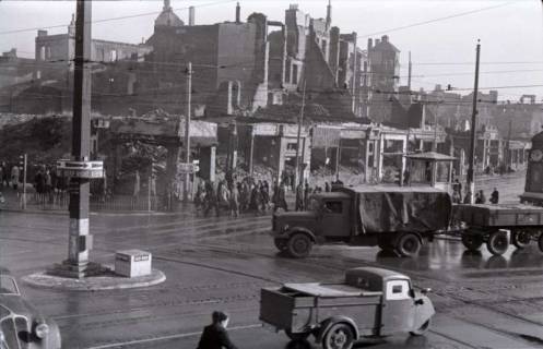 ARH NL Koberg 414, Kriegszerstörung am Kröpcke und Rathenaustraße, Hannover, 1946