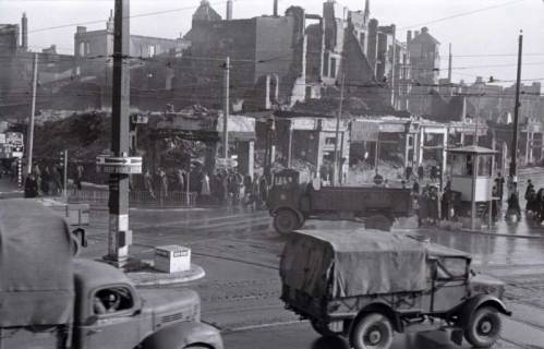 ARH NL Koberg 415, Kriegszerstörung am Kröpcke und Rathenaustraße, Hannover, 1946