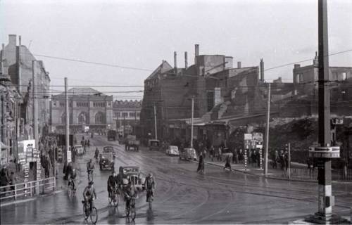 Archiv der Region Hannover, ARH NL Koberg 416, Kriegszerstörung in der Bahnhofstraße, Hannover, 1946