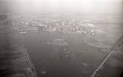 ARH NL Koberg 4247, Hochwasser des Steinhuder Meerbachs, bei Nienburg/Weser, 1961