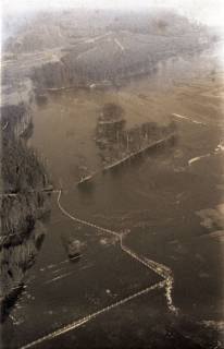 ARH NL Koberg 4250, Hochwasser des Steinhuder Meerbachs, bei Nienburg/Weser, 1961