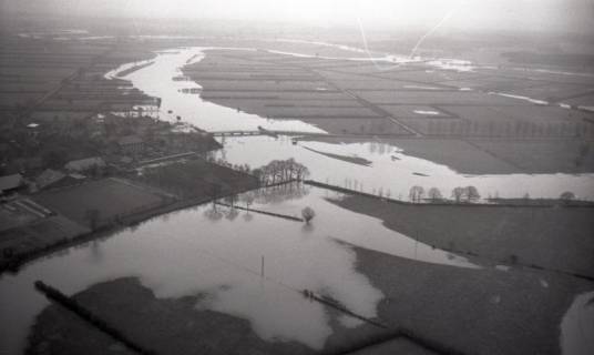 ARH NL Koberg 4340, Hochwasser der Leine, zwischen Helstorf und Schwarmstedt, 1960