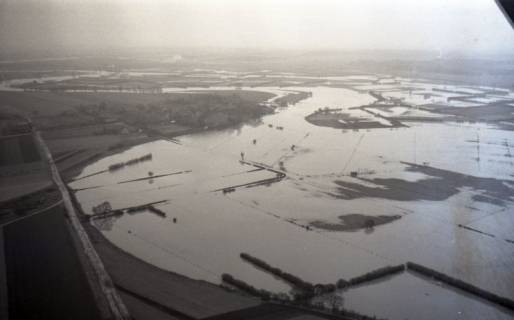 ARH NL Koberg 4343, Hochwasser der Leine, zwischen Helstorf und Schwarmstedt, 1960