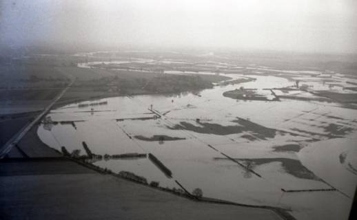 ARH NL Koberg 4344, Hochwasser der Leine, zwischen Helstorf und Schwarmstedt, 1960