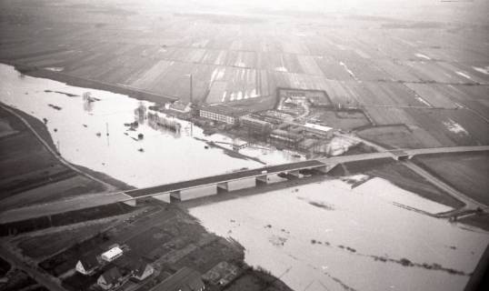 ARH NL Koberg 4376, Hochwasser der Leine, Neustadt a. Rbge., 1960