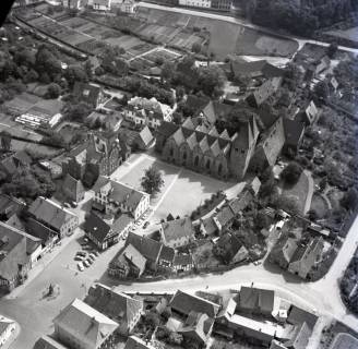 ARH NL Koberg 4773, Innenstadt mit Stiftskirche St. Marien, Obernkirchen, 1959