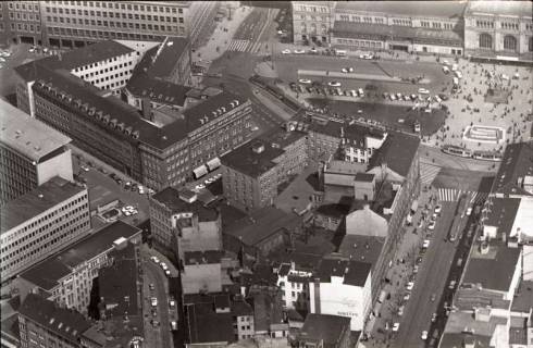 Archiv der Region Hannover, ARH NL Koberg 508, Hauptbahnhof mit Ernst-August-Platz und Bahnhofstraße, Hannover, 1965