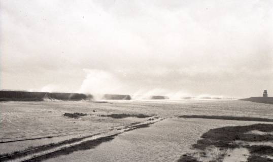 ARH NL Koberg 5534, Blick aufs Meer, Insel Neuwerk, 1957