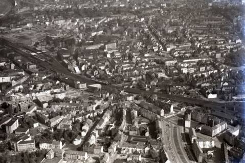 ARH NL Koberg 6179, Berliner Allee mit Hannover Hauptbahnhof, 1958